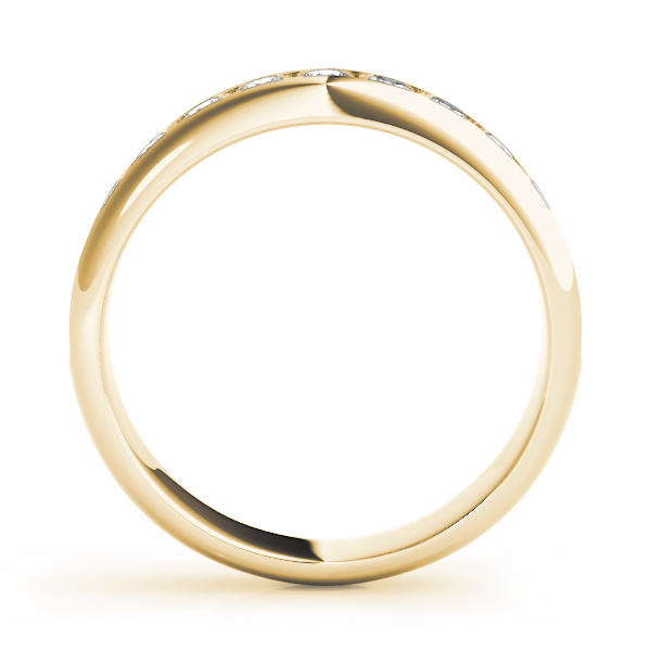  Ladies Channel Set Round Wedding Band 1/4 Carat Total Weight   (Lab-Created) 0.28 C.T.W 10K yellow, white or rose gold - view 4