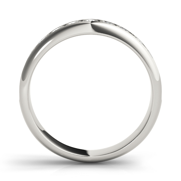  Ladies Channel Set Round Wedding Band 1/4 Carat Total Weight   (Lab-Created) 0.28 C.T.W 10K yellow, white or rose gold - view 2