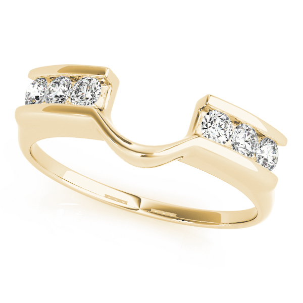 Ladies Channel Set Wraps & Inserts Wedding Band 1/5 Carat Total Weight For 1/5 CT  (Lab-Created) 0.20 C.T.W 10K yellow, white or rose gold - view 3