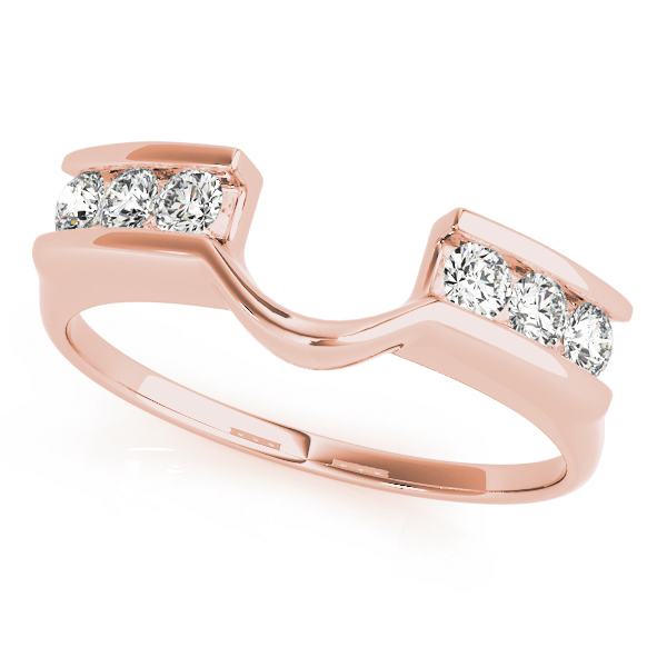  Ladies Channel Set Wraps & Inserts Wedding Band 1/5 Carat Total Weight For 1/5 CT  (Lab-Created) 0.20 C.T.W 10K yellow, white or rose gold - view 5