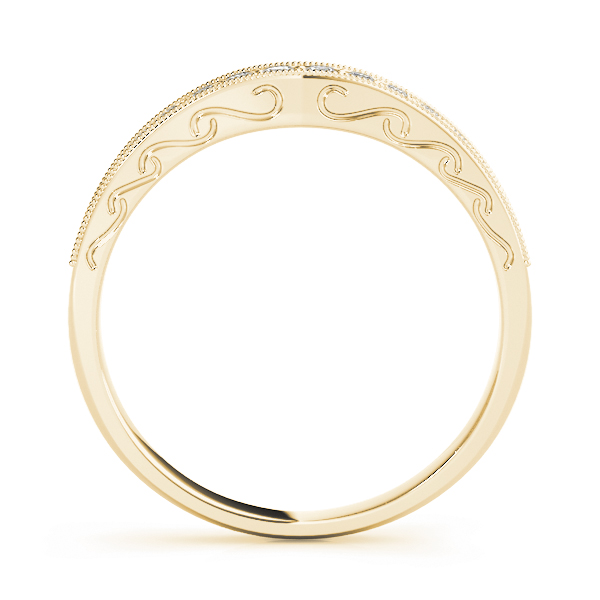  Ladies Wedding Diamond Pave Band 1/5 Carat Total Weight   (Lab-Created) 0.20 C.T.W 10K yellow, white or rose gold - view 4