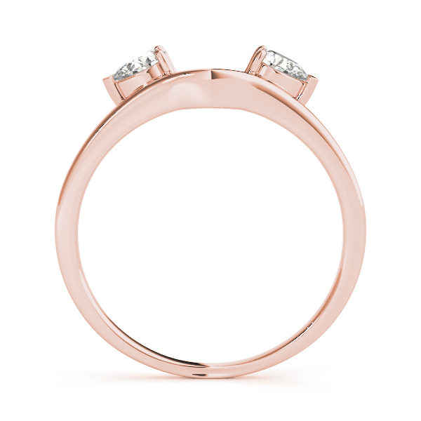  Ladies 2-Stone Pear Cut Wraps & Inserts Wedding Band .15 Carat Total Weight 0.18  (Lab-Created) 0.18 C.T.W 10K yellow, white or rose gold - view 6