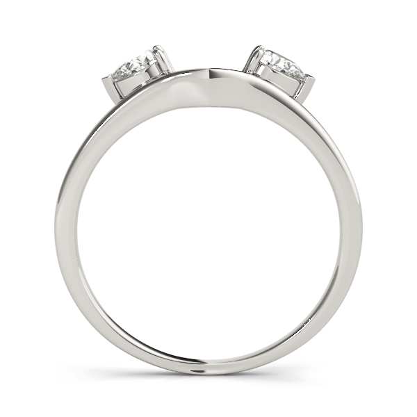  Ladies 2-Stone Pear Cut Wraps & Inserts Wedding Band .15 Carat Total Weight 0.18  (Lab-Created) 0.18 C.T.W 10K yellow, white or rose gold - view 2