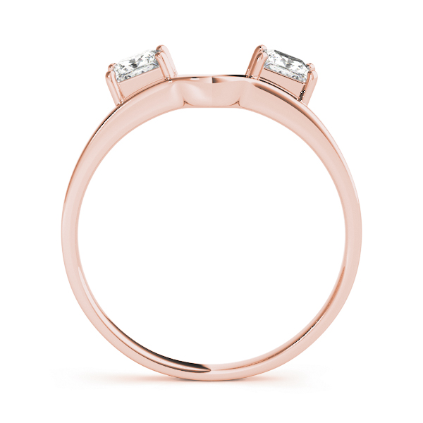  Ladies 2-Stone Princess Cut Wraps & Inserts Wedding Band 1/5 Carat Total Weight For 1/5 CT  (Lab-Created) 0.20 C.T.W 10K yellow, white or rose gold - view 6