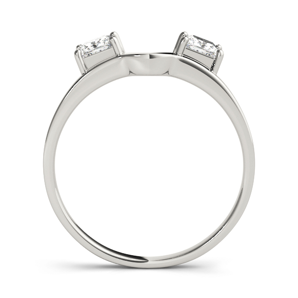  Ladies 2-Stone Princess Cut Wraps & Inserts Wedding Band 1/5 Carat Total Weight For 1/5 CT  (Lab-Created) 0.20 C.T.W 10K yellow, white or rose gold - view 2