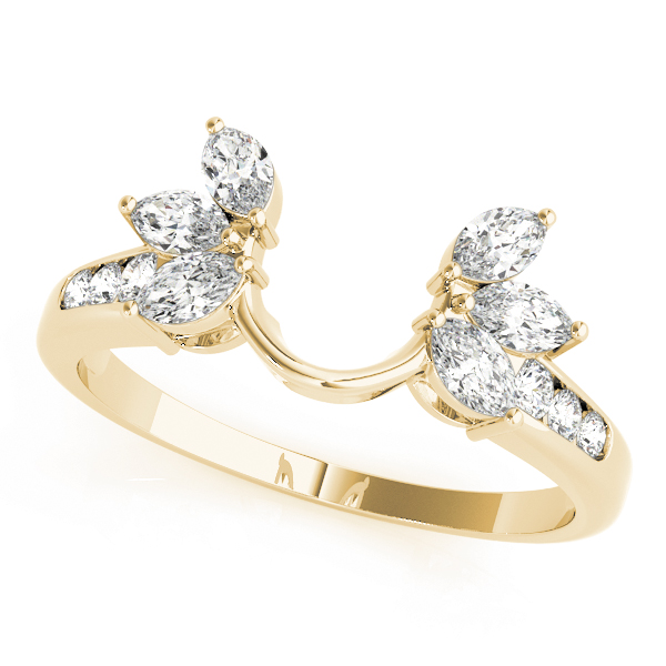  Ladies Nature Inspired Wraps & Inserts Wedding Bands 3/8 Carat Total Weight   (Lab-Created) 0.42 C.T.W 10K yellow, white or rose gold - view 3