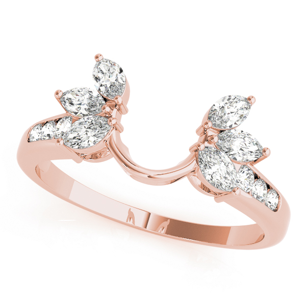  Ladies Nature Inspired Wraps & Inserts Wedding Bands 3/8 Carat Total Weight   (Lab-Created) 0.42 C.T.W 10K yellow, white or rose gold - view 5