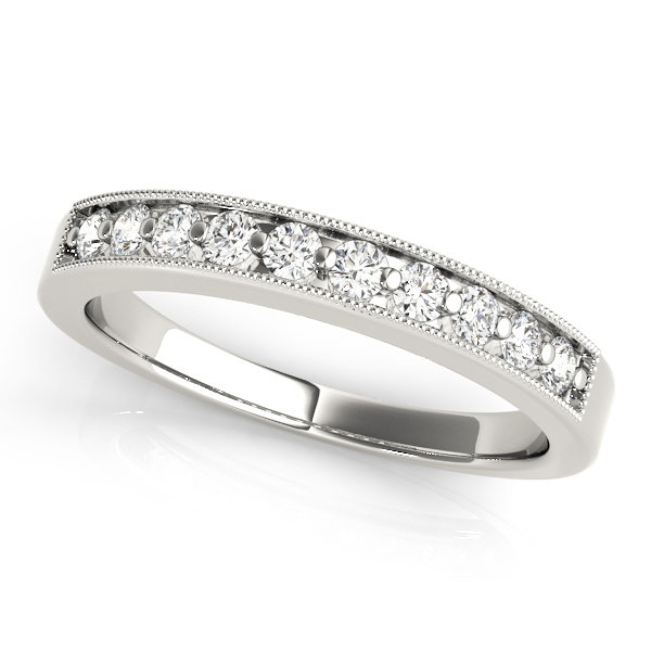 Channel Set Wedding Band