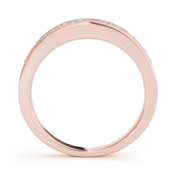  Ladies Channel Set Wedding Band 1/10 Carat Total Weight   (Lab-Created) 0.10 C.T.W 10K yellow, white or rose gold - view 6