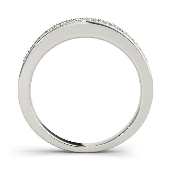  Ladies Channel Set Wedding Band 1/10 Carat Total Weight   (Lab-Created) 0.10 C.T.W 10K yellow, white or rose gold - view 2