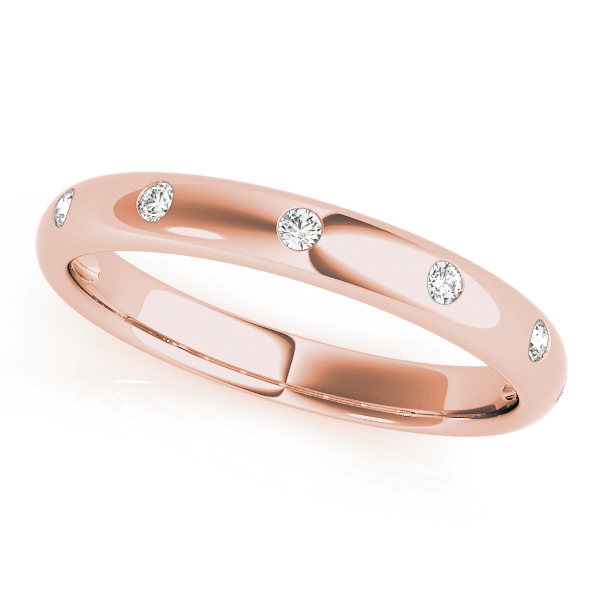  Ladies Stackable Bezel Set Fashion Band 1/10 Carat Total Weight 0.10  (Lab-Created) 0.10 C.T.W 10K yellow, white or rose gold - view 8
