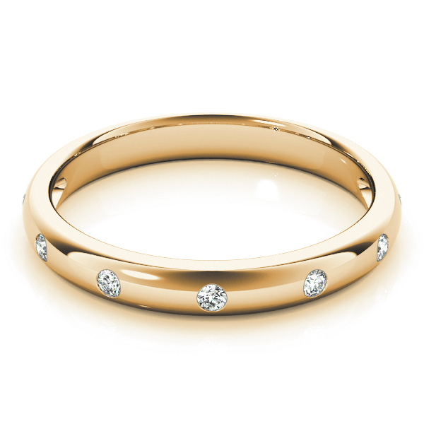  Ladies Stackable Bezel Set Fashion Band 1/10 Carat Total Weight 0.10  (Lab-Created) 0.10 C.T.W 10K yellow, white or rose gold - view 5