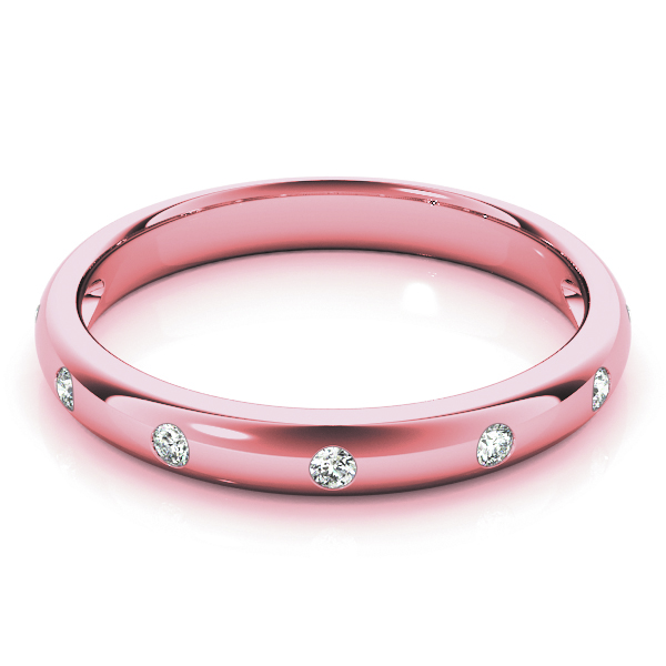  Ladies Stackable Bezel Set Fashion Band 1/10 Carat Total Weight 0.10  (Lab-Created) 0.10 C.T.W 10K yellow, white or rose gold - view 9