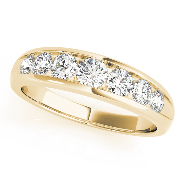  Ladies Channel Set Wedding Band .15 Carat Total Weight   (Lab-Created) 0.16 C.T.W 10K yellow, white or rose gold - view 3