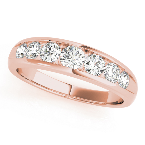 Ladies Channel Set Wedding Band .15 Carat Total Weight   (Lab-Created) 0.16 C.T.W 10K yellow, white or rose gold - view 5