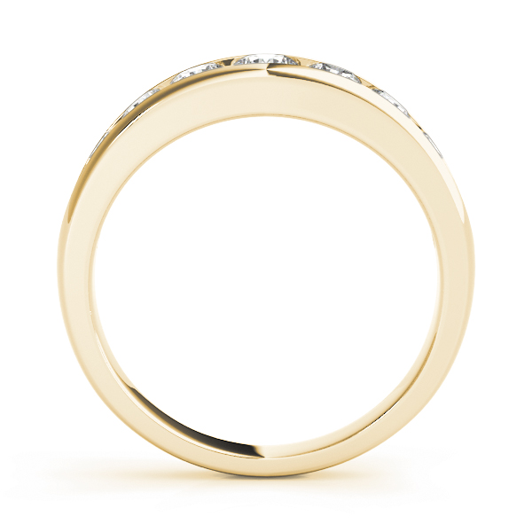  Ladies Channel Set Wedding Band .15 Carat Total Weight   (Lab-Created) 0.16 C.T.W 10K yellow, white or rose gold - view 4