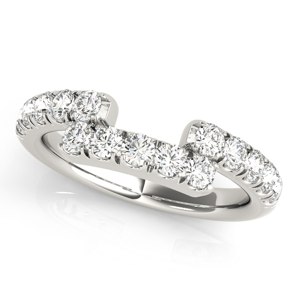 U-Prong Curved Wedding Band