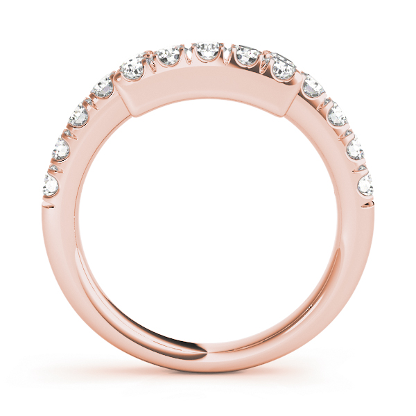  Ladies 0.45 (1.93 DWT) U-Prong Curved Wedding Band 0.45 Carat Total Weight 0.45 (1.93 DWT)  (Lab-Created) 0.45 C.T.W 10K yellow, white or rose gold - view 6