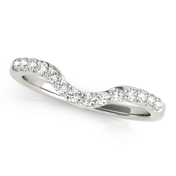 Single Row Curved Wedding Bands | USA Jewels