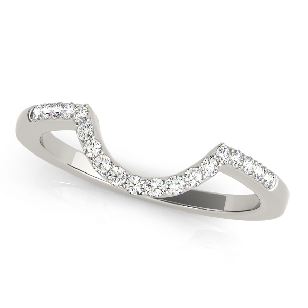 Single Row Curved Wedding Band | USA Jewels