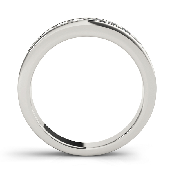  Ladies Channel Set Princess Cut Wedding Band 1/4 Carat Total Weight   (Lab-Created) 0.29 C.T.W 10K yellow, white or rose gold - view 2