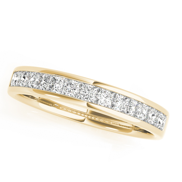  Ladies Channel Set Princess Cut Wedding Band 1.0 Carat Total Weight   (Lab-Created) 0.98 C.T.W 10K yellow, white or rose gold - view 3