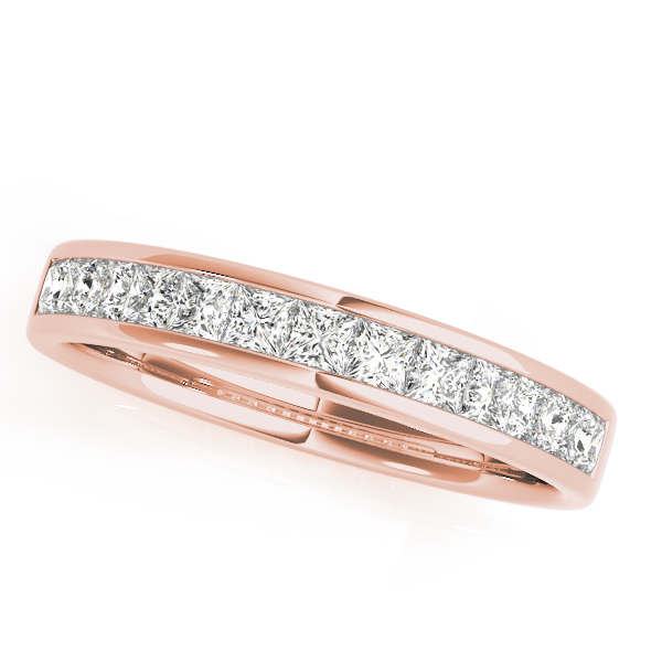  Ladies Channel Set Princess Cut Wedding Band 1.0 Carat Total Weight   (Lab-Created) 0.98 C.T.W 10K yellow, white or rose gold - view 5