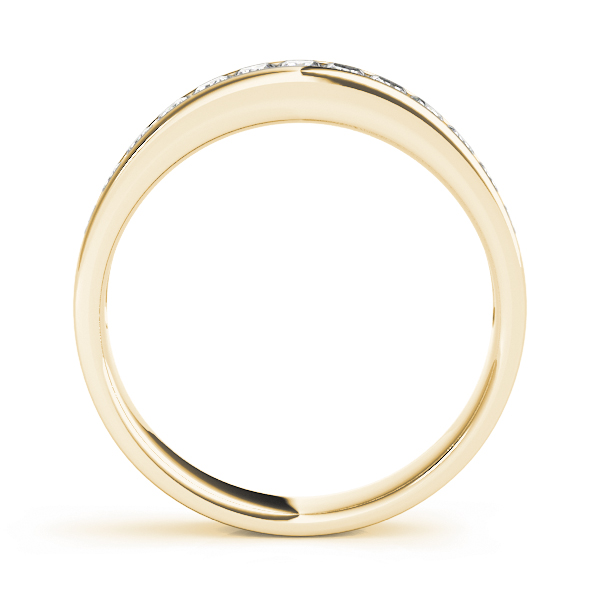  Ladies Channel Set Princess Cut Wedding Band 1.0 Carat Total Weight   (Lab-Created) 0.98 C.T.W 10K yellow, white or rose gold - view 4