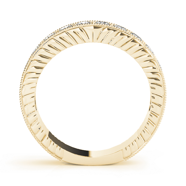  Ladies Channel Set Accented Wedding Band 1/3 Carat Total Weight   (Lab-Created) 0.34 C.T.W 10K yellow, white or rose gold - view 4