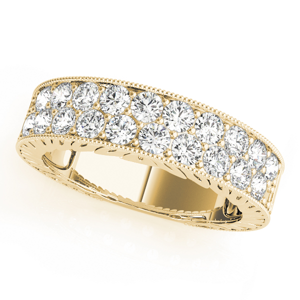  Ladies Diamond Wedding Pave Band 1/3 Carat Total Weight   (Lab-Created) 0.36 C.T.W 10K yellow, white or rose gold - view 3