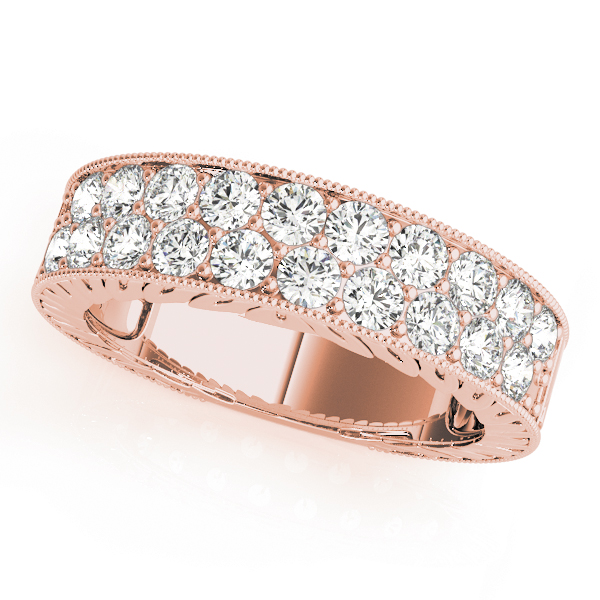  Ladies Diamond Wedding Pave Band 1/3 Carat Total Weight   (Lab-Created) 0.36 C.T.W 10K yellow, white or rose gold - view 5