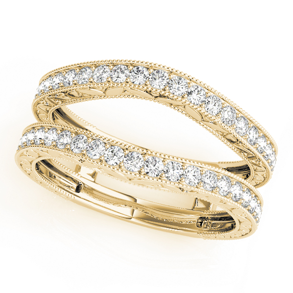  Ladies Wraps & Inserts Filigree Wedding Bands 3/8 Carat Total Weight   (Lab-Created) 0.42 C.T.W 10K yellow, white or rose gold - view 3
