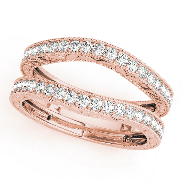  Ladies Wraps & Inserts Filigree Wedding Bands 3/8 Carat Total Weight   (Lab-Created) 0.42 C.T.W 10K yellow, white or rose gold - view 5