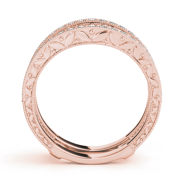  Ladies Wraps & Inserts Filigree Wedding Bands 3/8 Carat Total Weight   (Lab-Created) 0.42 C.T.W 10K yellow, white or rose gold - view 6