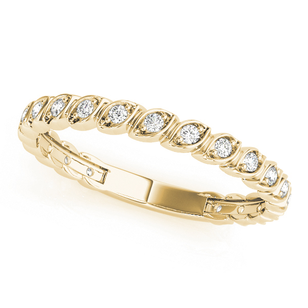  Ladies Prong Set Wedding Band .15 Carat Total Weight   (Lab-Created) 0.15 C.T.W 10K yellow, white or rose gold - view 4