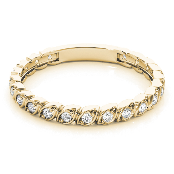  Ladies Prong Set Wedding Band .15 Carat Total Weight   (Lab-Created) 0.15 C.T.W 10K yellow, white or rose gold - view 5