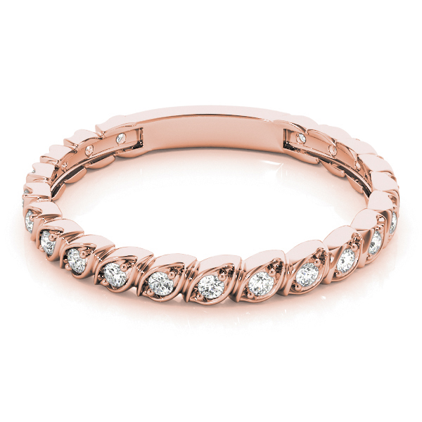  Ladies Prong Set Wedding Band .15 Carat Total Weight   (Lab-Created) 0.15 C.T.W 10K yellow, white or rose gold - view 9
