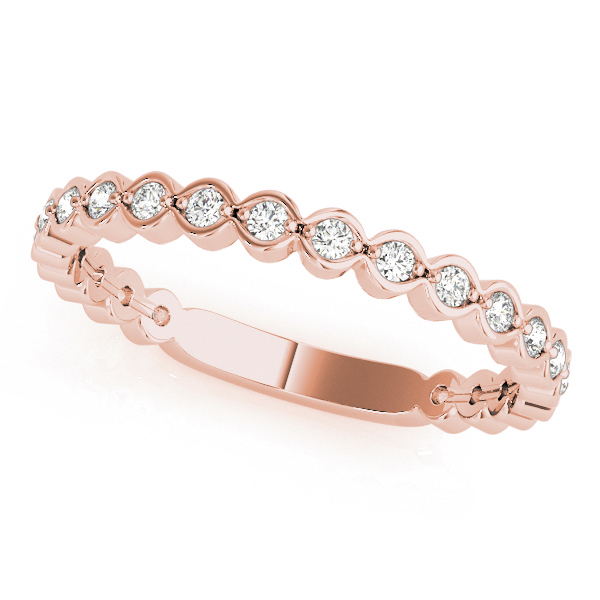  Ladies Scalloped Stackable Bezel Set Fashion Band 1/5 Carat Total Weight   (Lab-Created) 0.22 C.T.W 10K yellow, white or rose gold - view 8