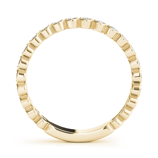  Ladies Scalloped Stackable Bezel Set Fashion Band 1/5 Carat Total Weight   (Lab-Created) 0.22 C.T.W 10K yellow, white or rose gold - view 6