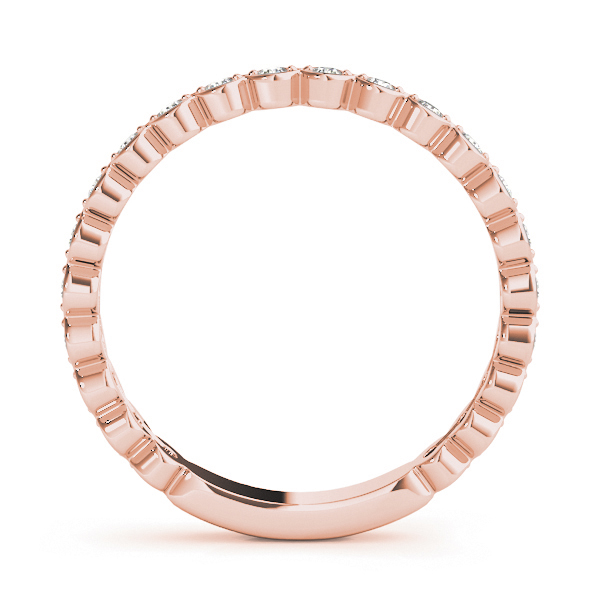 Ladies Scalloped Stackable Bezel Set Fashion Band 1/5 Carat Total Weight   (Lab-Created) 0.22 C.T.W 10K yellow, white or rose gold - view 10