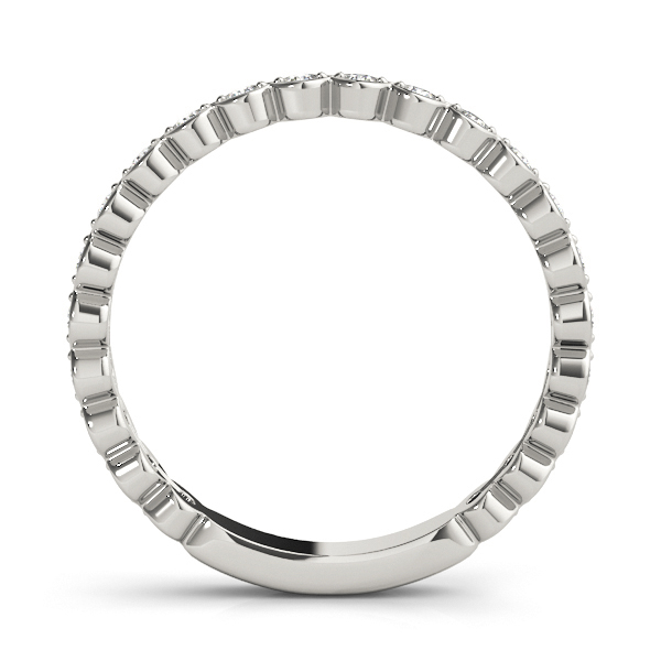  Ladies Scalloped Stackable Bezel Set Fashion Band 1/5 Carat Total Weight   (Lab-Created) 0.22 C.T.W 10K yellow, white or rose gold - view 3
