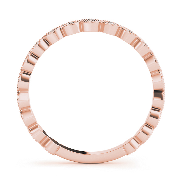  Ladies Marquise Shaped Milgrain Stackable Band 1/10 Carat Total Weight   (Lab-Created) 0.11 C.T.W 10K yellow, white or rose gold - view 10