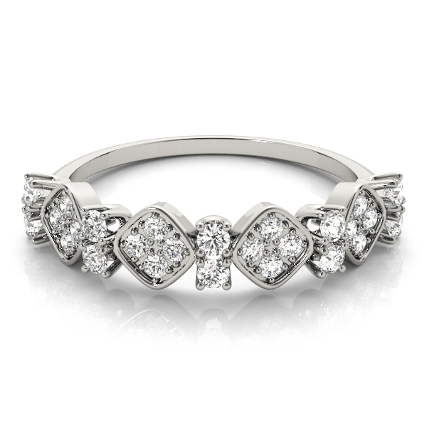  Ladies Prong Set Stackable Wedding Bands 1/3 Carat Total Weight   (Lab-Created) 0.36 C.T.W 10K yellow, white or rose gold - view 2