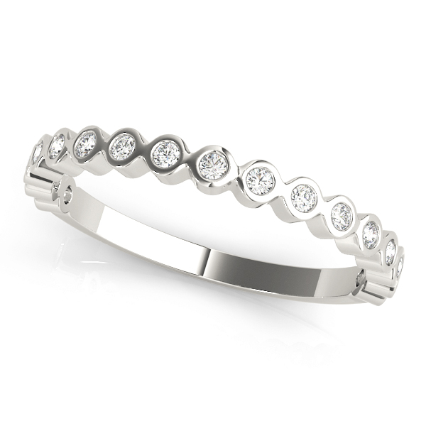 Stackable Bezel Set Band