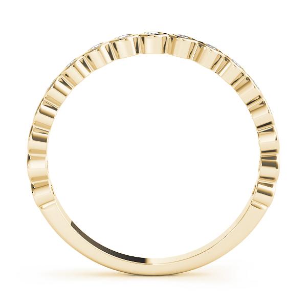  Ladies Stackable Bezel Set Band 1/10 Carat Total Weight   (Lab-Created) 0.12 C.T.W 10K yellow, white or rose gold - view 8