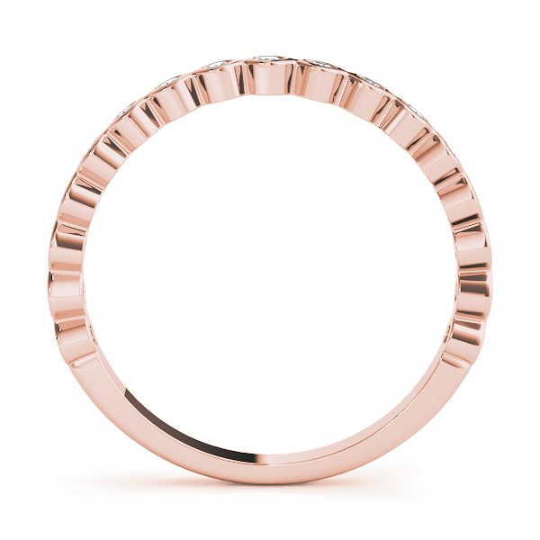  Ladies Stackable Bezel Set Band 1/10 Carat Total Weight   (Lab-Created) 0.12 C.T.W 10K yellow, white or rose gold - view 14