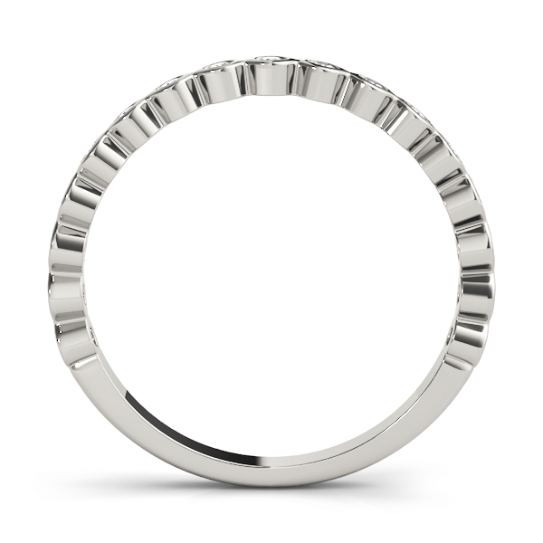  Ladies Stackable Bezel Set Band 1/10 Carat Total Weight   (Lab-Created) 0.12 C.T.W 10K yellow, white or rose gold - view 4