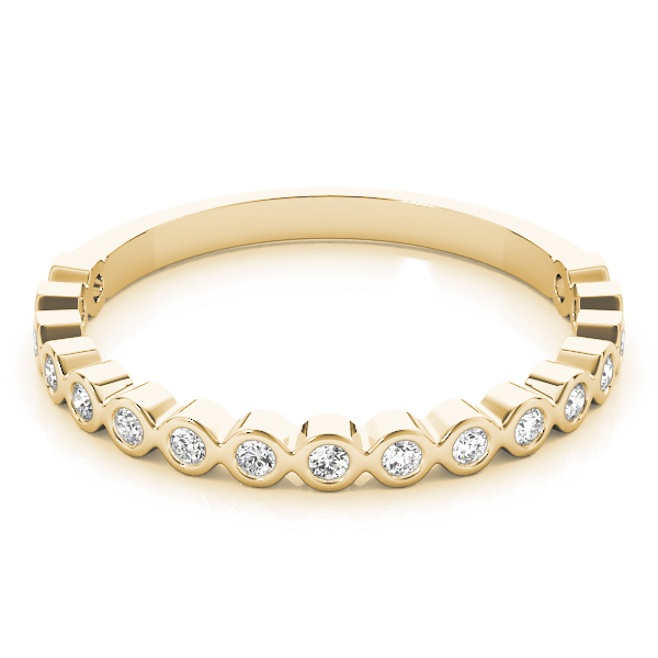  Ladies Stackable Bezel Set Band 1/10 Carat Total Weight   (Lab-Created) 0.12 C.T.W 10K yellow, white or rose gold - view 10