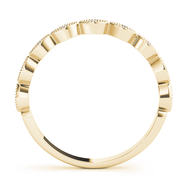  Ladies Marquise Shaped Stackable Band 1/10 Carat Total Weight   (Lab-Created) 0.06 C.T.W 10K yellow, white or rose gold - view 8