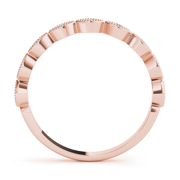  Ladies Marquise Shaped Stackable Band 1/10 Carat Total Weight   (Lab-Created) 0.06 C.T.W 10K yellow, white or rose gold - view 13